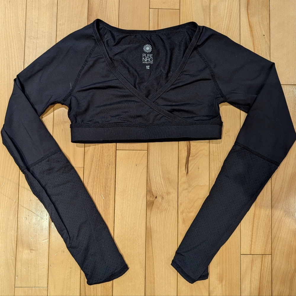 Black Long Sleeve Kids Top